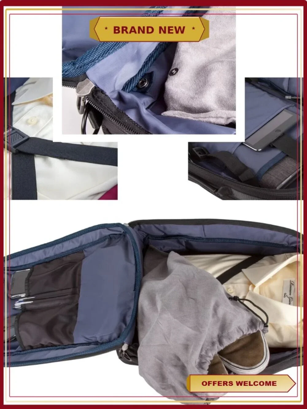 Anti Theft Laptop Backpack 15.6